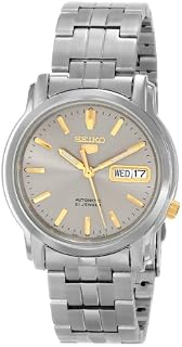 Seiko Men's SNKK67 "Seiko 5" Grey Dial Stainless Steel Automatic Watch