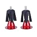 Bar End Plugs CYSKY Handlebar End Caps Handlebar Plugs Perfect for Most Bicycle Road Bike Mountain Bike BMX MTB Fixie (Aluminum, 2 Count, Red)
