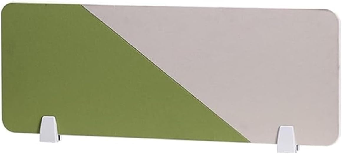 Séparateur acoustique de bureau 80x30cm vert anti-bruit pour réfectoire