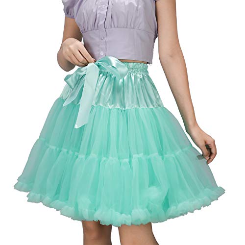 Image of Tutu Skirt as Well as Petticoat above Knee Underskirt Tulle Crinoline slip