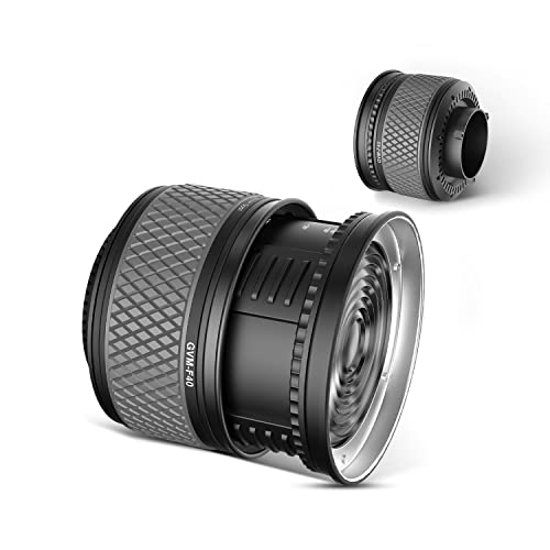 GVM F40 Objectif Fresnel avec Bowens Monture, Objectif Lumière Vidéo COB, éclairage à sortie Continue pour le Tournage Photographique, Outil de Mise en...