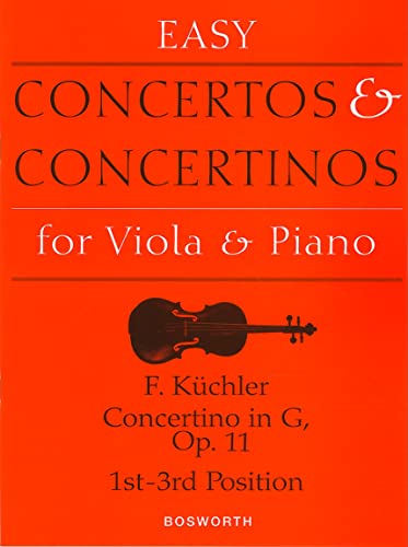 Concertino in G, Op. 11: Easy Concertos and Concertinos Series for Viola and Piano