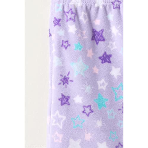 Lands' End K Ls Pocket Fleece Pj Set Orchid Petal Stars Kids 2 #TOP1