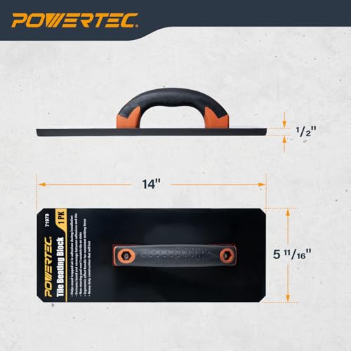 Bloc de battage pour dalle haute performance POWERTEC 35.6cm - 3