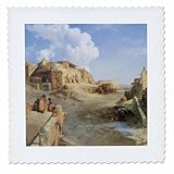 Square dimensions (in inches): 16 L x 16 W, image dimensions (in inches): 14 L x 14 W 100% poloyester; image is soft to touch. Made in USA Edges have pinking shear cut Image will not fade with washing. Image not a transfer, part of material