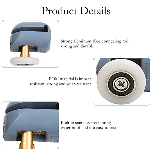 YoniYa 8pcs Rotelle Box Doccia Universali, Ruote