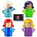 4 pcs Angry Mama, Nettoyeur à Vapeur pour Four à Micro-ondes, Désodorisée et Nettoyer pour Réfrigérateurs, Cool Mama Nettoyant Réfrigérateur Convient pour la Cuisine Réfrigérateur