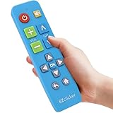 EZclicker Big Button Universal TV Remote (Blue) Simple Easy to Use, Great for Seniors, Works with Major TV Brands (2xAAA Batteries Not Included)