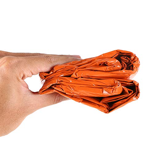 Tenda Tubo, Andoer Tenda Tubo de Emergência Survival O Shelter Rescue Camping Tenda Filme de Alumíni