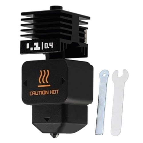 Ejoyous Hardened Steel Nozzle Hot End Kit Durable Copper Design Fast Heating for Lab H2D A1 3D Printer Users Easy Instal