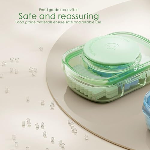 Dagelijkse pil-organizer, pilhouder,Doorzichtig draagbaar pillendoosje met 3 compartimenten - Reispillencontainer voor portemonnee en zak, kleine pillenorganizer voor opslag van visolie, supplementen, - Afbeelding 6