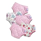 Bambino Mio Töpfchen-Trainingshose für Kleinkinder, 5er-Packung, 3-4 Jahre, Rosa Zauberreich - wiederverwendbare, waschbar, Baby und Kleinkind, Jungen und Mädchen mit Kreuzstich