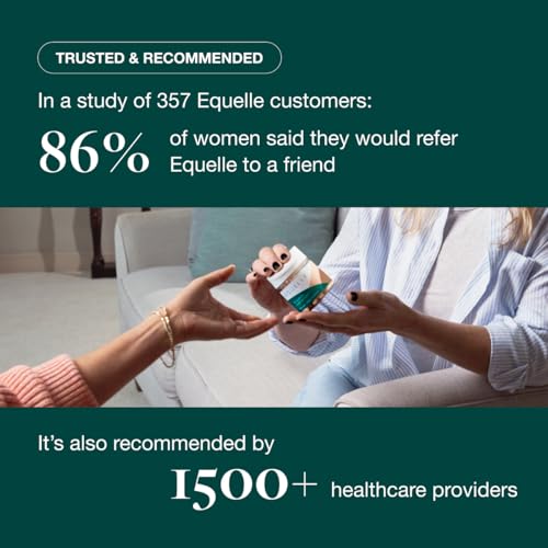 EQUELLE Multi-Symptom Perimenopause & Menopause Relief Relief from Hot Flashes, Muscle Aches & Supports More Sleep. Hormone-Free, Plant-Based S-Equol – 1 Month Supply (60 Tablets) - Image 6