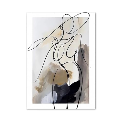 Impression sur toile abstraite de corps humain moderne 40x50cm - 2