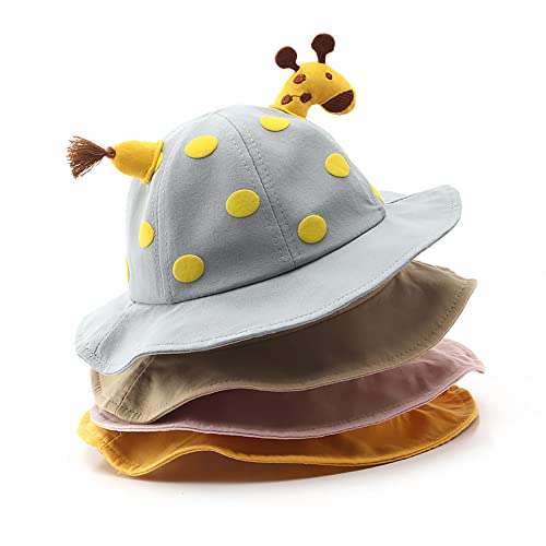 Toddler Hat Cute Giraffe Bucket Hat Sun Protection Hat Outdoor Camping Hat for 1-4 Years Boys Girls2