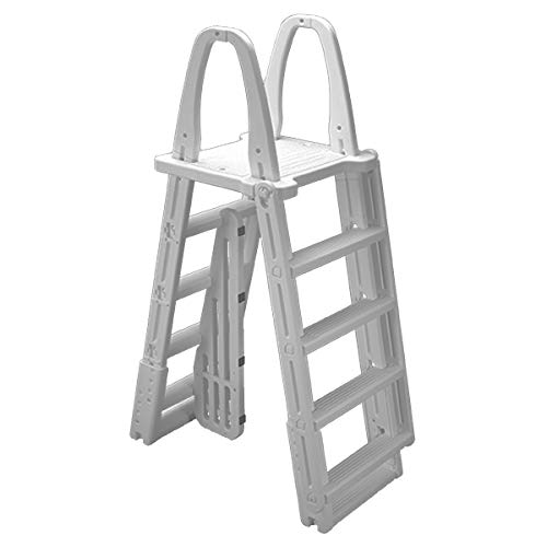 Ocean Blue A-Frame Swing Up & Lock Ladder with...