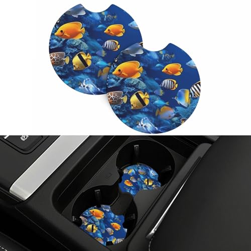 2 Piezas Posavasos para Portavasos de Carro miniatura 2