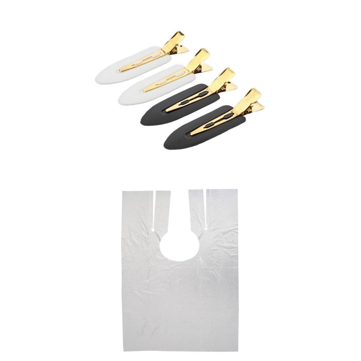 calandis ™ 50X Disposable Hair Cutting Cape Gown Stylist Barber Capes Gowns W/Hair Clip | Styling Capes & Gowns | Salon & Spa Equipment | Health & Beauty-picture-37