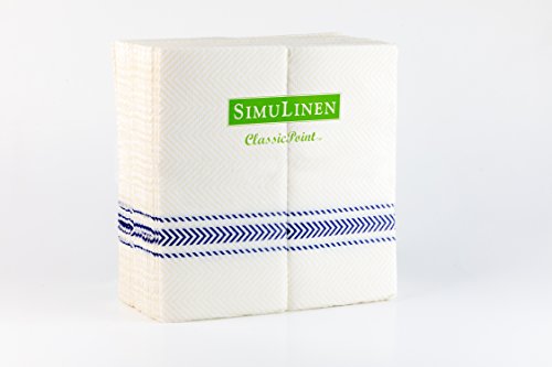 image for Simulinen ClassicPoint Dinner Napkins - Blue Bistro Stripe - Decorativ