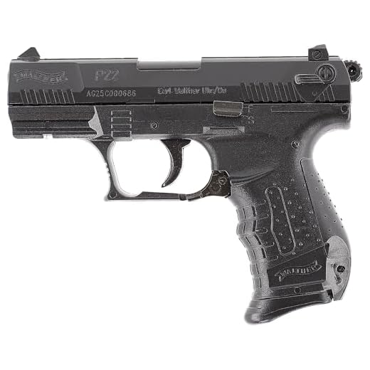 Walther Airsoft Pistole P22, Federdruck Waffe mit 0,5 Joule, inkl. 100 x 6 mm BB Soft-Air Kugeln und zweitem Magazin