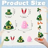 linastu 2 Set 7inch Desk Goose Outfits, Easter and St. Patrick's Day Mini Desktop Goose Clothes Desk Goose Accessories Set for Magnetic Goose Statue 2.0