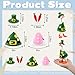 linastu 2 Set 7inch Desk Goose Outfits, Easter and St. Patrick's Day Mini Desktop Goose Clothes Desk Goose Accessories Set for Magnetic Goose Statue 2.0