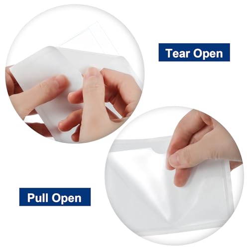 Image of Chinco 30 Pcs Self Adhesive Pockets, Bin Labels for Storage Bins, Clear Pocket Label Sleeves, Plastic Index Card Holder with Top Open for Organizing Bins Box Drawer(3.6 x 4.8 Inches)