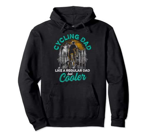 Cycling Dad Nature Mountain Bike Cool Biking Father Sudadera con Capucha