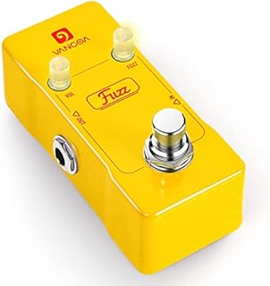 Vangoa Fuzz Pedal Classic Fuzz Guitar Effects Pedal Yellow