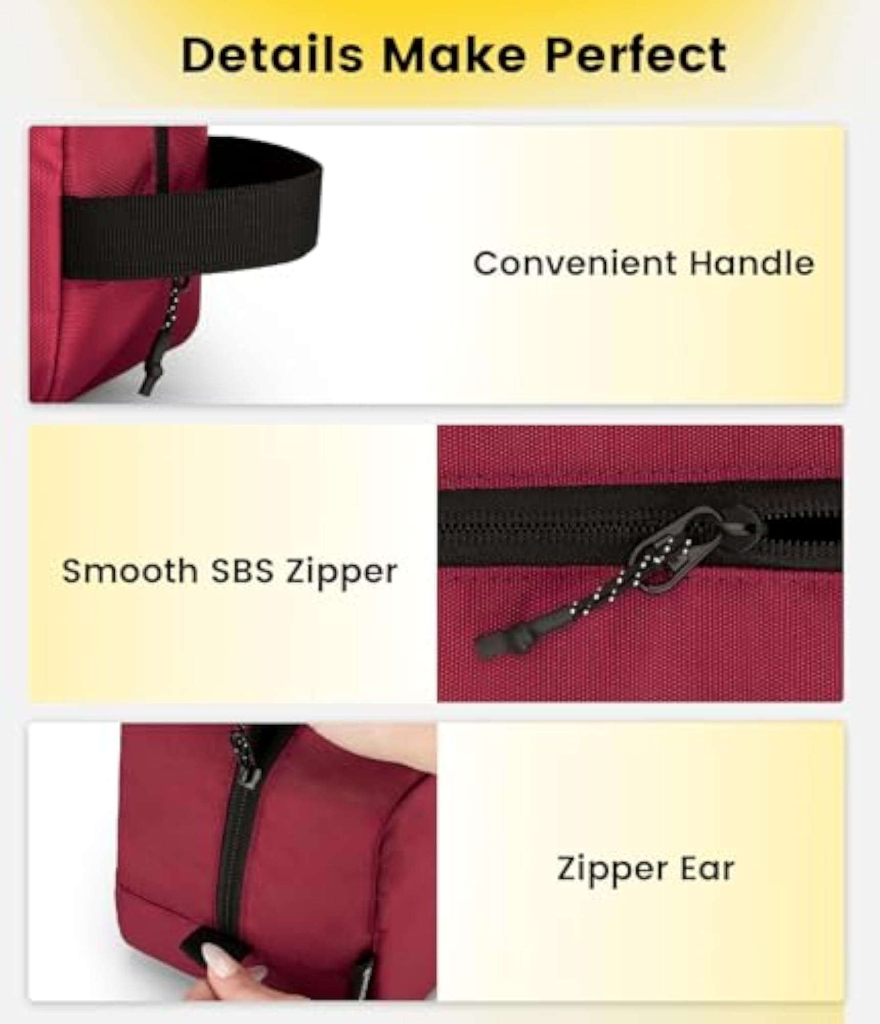 Travel Toiletry Bag for Men - Hanging Toiletries Bag