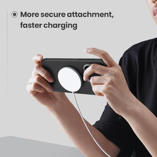 Image of Super Frosted Shield Pro Magnetic Case for Oppo Find X9 | Matte Slim Hard Back Cover | Shockproof Anti-Fingerprint Protective Mobile Phone Case Compatible with MagSafe & Wireless Charging- Black