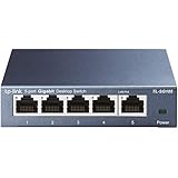 Switch gigabit de 5 puertos- 5 puertos rj45 10/100/1000mbps con detección automática de velocidad, soporte para mdi/mdix automático