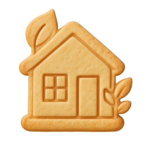 Eco-Friendly Dwelling Cookie Cutter & Stamp, Fondant & Clay -