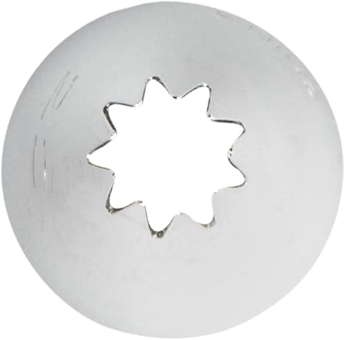 Miniatura 6 de Restaurantware Pastry Tek - Punta para decoración de 1 estrella abierta, punta de glaseado de acero inoxidable resistente a abolladuras, apta para