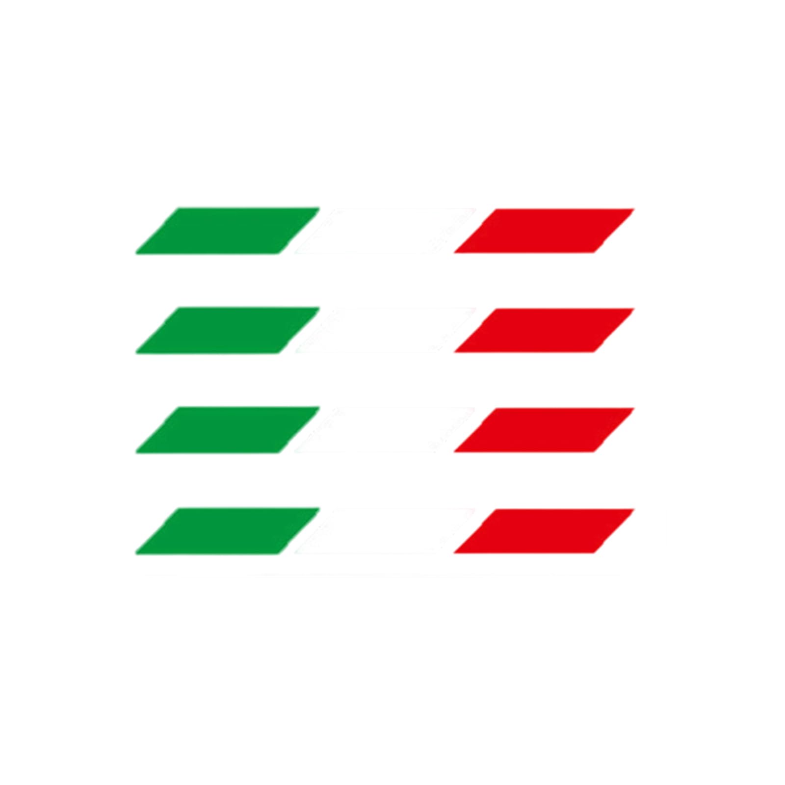 Babibaobei Italian Three Colors Car Motorcycle Stickers Scratch Concealment Italian French German Flag Pattern Stickers For Curved Surfaces Pvc Automotive