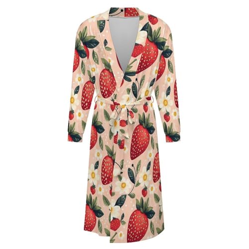 Robe de nuit en soie haut de gamme style kimono floral chic - 4