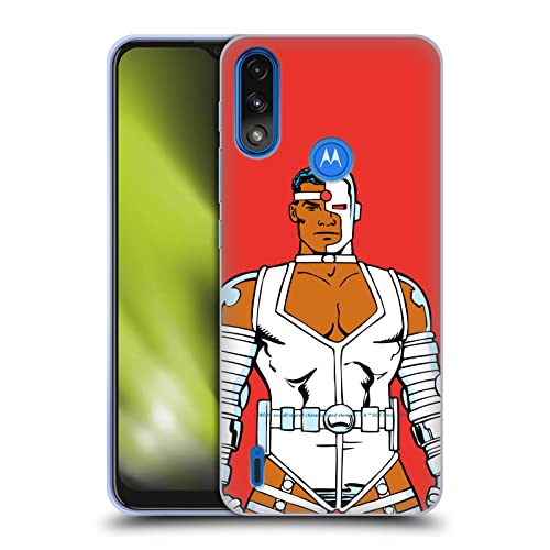 Head Case Designs Officially Licensed Cyborg DC Comics Classic 3 Fast Fashion Soft Gel Case Compatible with Moto E7 Power/Moto E7i Power