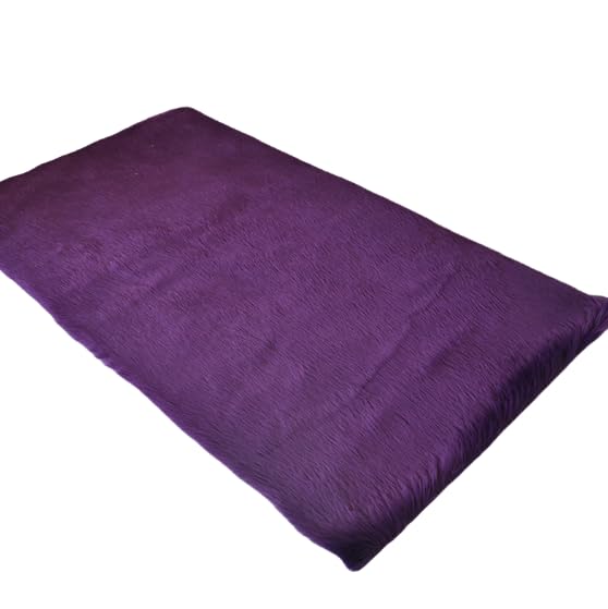 Tapis en peluche violet tapis décoratif antidérapant de chambre 80x150