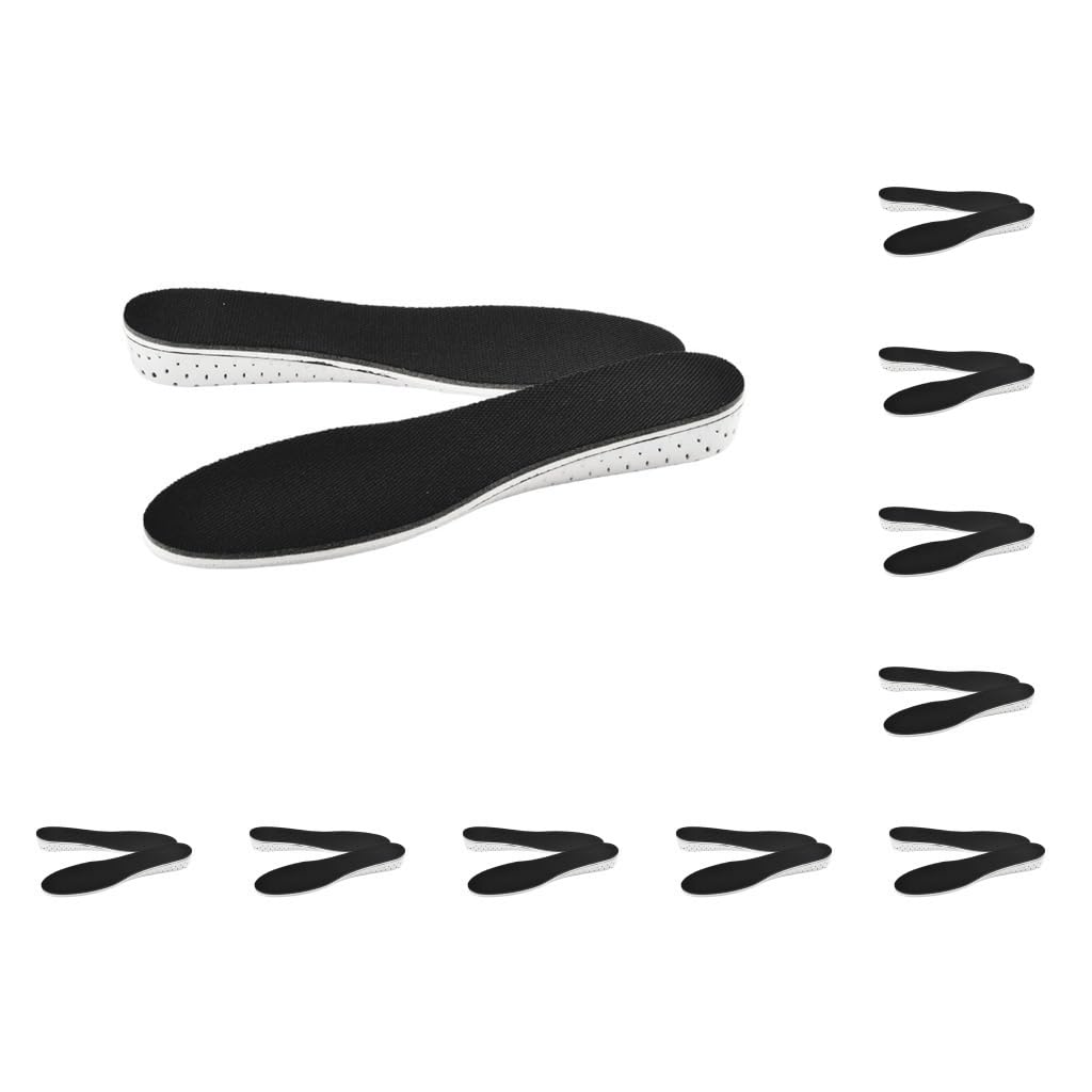 Lot de 10 paires de semelles intérieures en EVA - Portable - Remplacement pour l'hiver et l'automne - Absorbant la transpiration - Accessoires élévateurs de chaussures - Complet - 2,3 cm