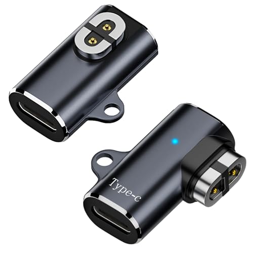 Jadebones 2 Pack USB C Magnetic Charger Adapter for AfterShokz Headphones, Type C Cable Charging Converter Compatible with Shokz Aeropex, OpenRun, OpenRun Pro/Mini, OpenComm