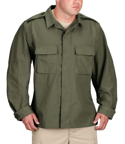 Chemise BDU Propper manches longues homme veste militaire coton kaki