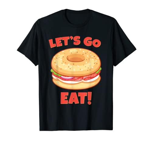 Divertida camiseta judía permite ir a comer bagel lox meme lindo Camiseta