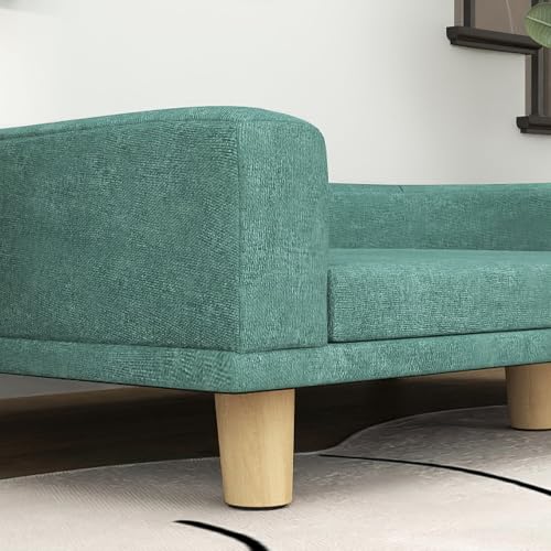 PawHut Hundesofa mit Rückenlehne für Große Hunde 98 x 67 x 25 cm Grün