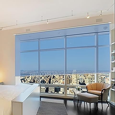 WYBB Roller Blind One Way Mirror Silver Roll Up Blinds, Customizable Large Roller Shade, Living Room/Bedrooms/Office/Bathroom Polyester PET Blackout Roller Shades (Size : W85cmxH105cm) Cover
