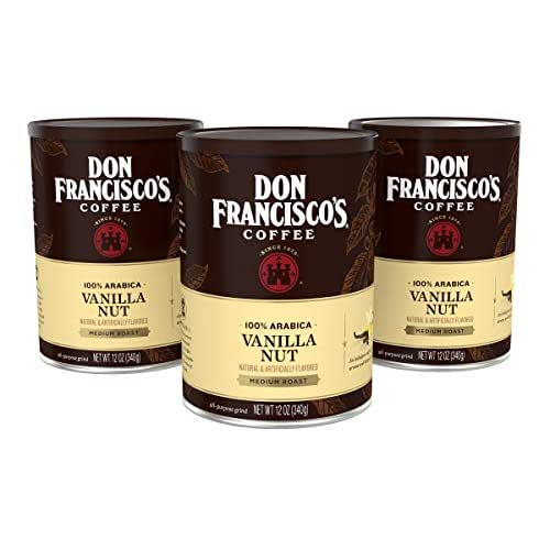 Don Francisco's Premium Vanilla Nut Ground Flavored Coffee: Rich, Aromatic