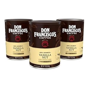 Don Francisco’s Vanilla Nut Flavored Ground Coffee (3 x12 oz Cans)