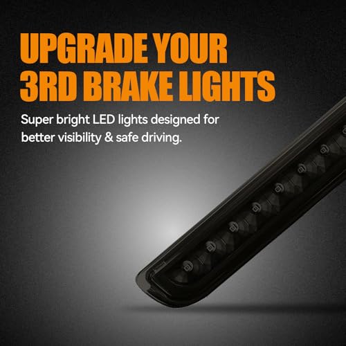 Image of Third 3rd Brake Light LED for 2007-2014 Toyota FJ Cruiser, High Mount Rear Brake Lights Assembly for 07-14 FJ Cruiser, Waterproof Center Cab Lamp Stop Light