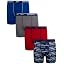Chinese Red/Cobalt Blue/Medium Grey/Blue Depths Print