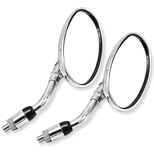 Amazon | UP-BASE バイク ミラー オーバル ショートミラー