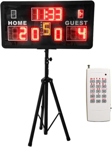 Marcador LED portátil con control remoto para deportes miniatura 1